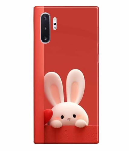 Image of Printed Hard Back Case Cover & Compatible for Samsung Galaxy Note 10 Plus /Samsung Galaxy Note 10 Pro | Rabbit Painting Art (Multicolor) - D1202