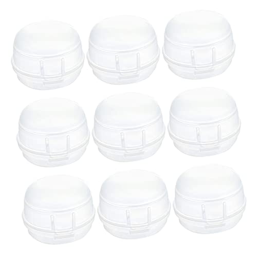 HEMOTON 9pcs Gas Cooker Safety Guard Child Safe Kitchen Handles Heat Resistant Plastic Easy Install Removable Cover for Kitchen Gas Safety