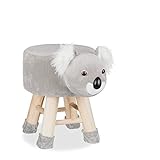 Praktisch: Tier-Bezug des Sitzhockers kann einfach abgenommen werden - Als schwarzer Hocker nutzbar