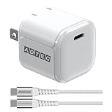 アドテック PD充電器 45W 1ポート コンパクト Apple iPhone17 Air Pro／Google Pixel10 Proなど最新スマホ対応【Type-Cケーブル付属】【PD3.0/GaN (窒化ガリウム)/PPS 3.3V-21V対応】ノートパソコン ホワイト APD-V045C-wC-WH