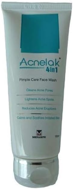 Acnelak 4 in 1 Pimple Care Face Wash 100 ml For Acne Prone Oily Skin Men, Women