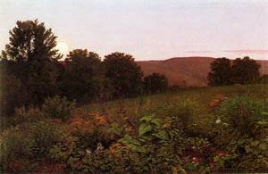 Peinture à l'huile Sunset on The Meadow pour sublimer votre salon chaleureux