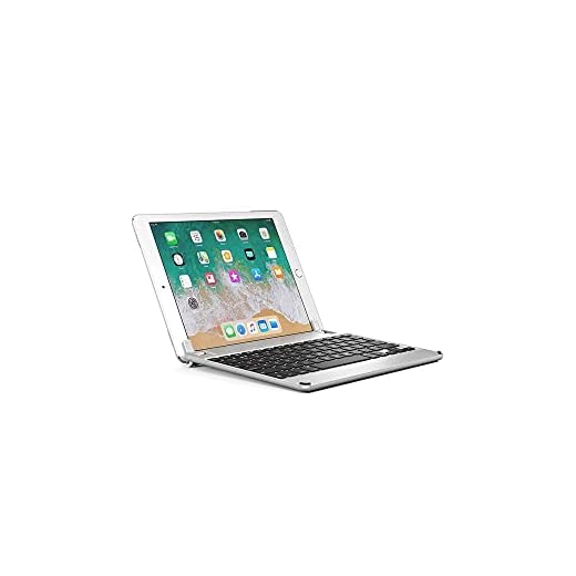 Brydge 9.7 Wireless Keyboard | Compatible with iPad 9.7-inch 6th Gen (2018) | (Silver)