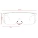 EPODA Gafas de seguridad con certificación ce para uso profesional con gafas