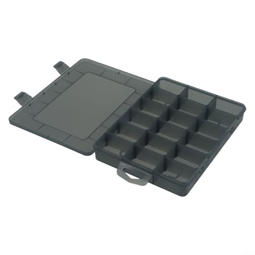 Boîte de rangement pour composants électroniques et petits outils en plastique avec cloisons amovibles (B)