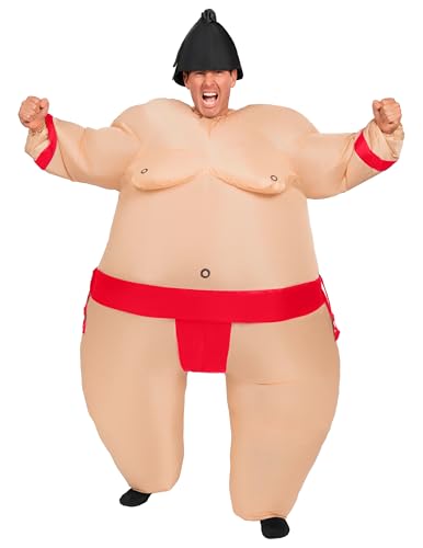 Spooktacular Creations Sumo Wrestler Inflatable Costume for Adult, Funny Air