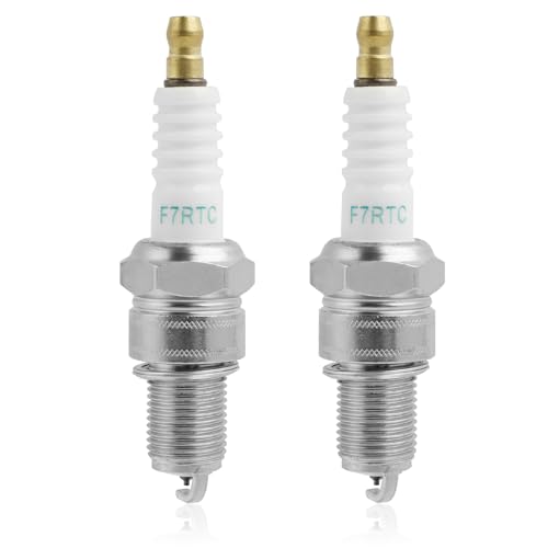F7RTC Candela di Accensione Sostituire Candele per Decespugliatore Accessori per la Auto Moto Tagliaerba, Sostituire per NGK 5534/BPR7ES V-line-9, Bos ch 7992/WR5DC Candela Auto WR5DP Cham pion 332