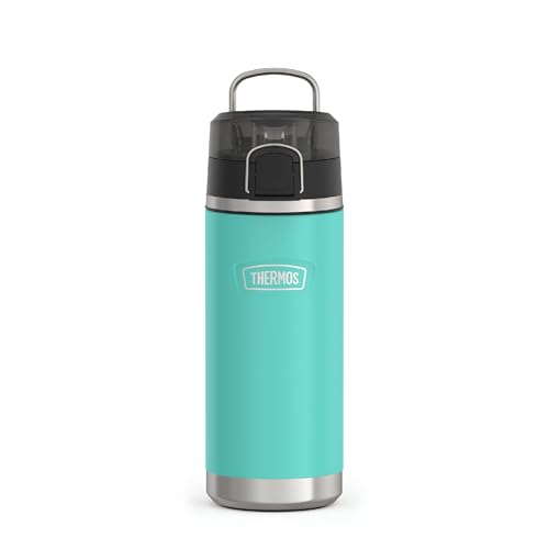 THERMOS ICON SERIES Water Bottle with Spout - 18 Ounce, Seafoam - Stainless Steel Vacuum Insulated Water Bottle with Lid