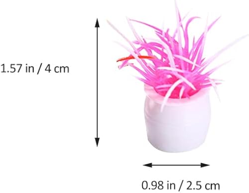 Miniatura 2 de Gadpiparty 8 piezas de plantas artificiales en maceta plantas suculentas artificiales en macetas para el hogar oficina sala de estar mesa escritorio