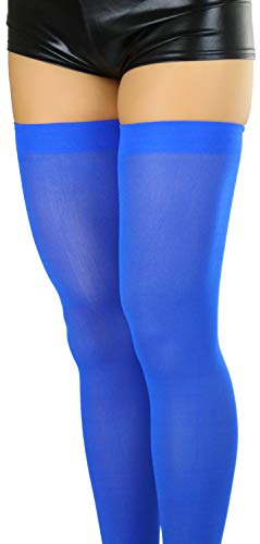 Image of ToBeInStyle Women's Nylon Thigh High Schoolgirl Opaque Stockings