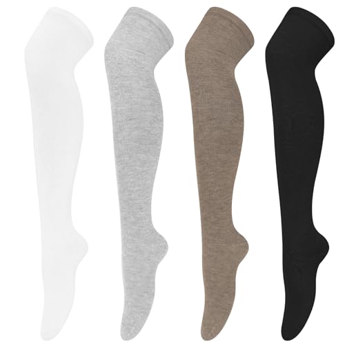 Image of Chalier Womens Thigh High Socks, Thigh Socks Stockings for Women