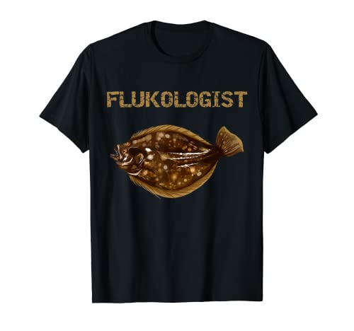 Flukologist | Summer Flounder Fishing | Fluke Fishing T-Shirt