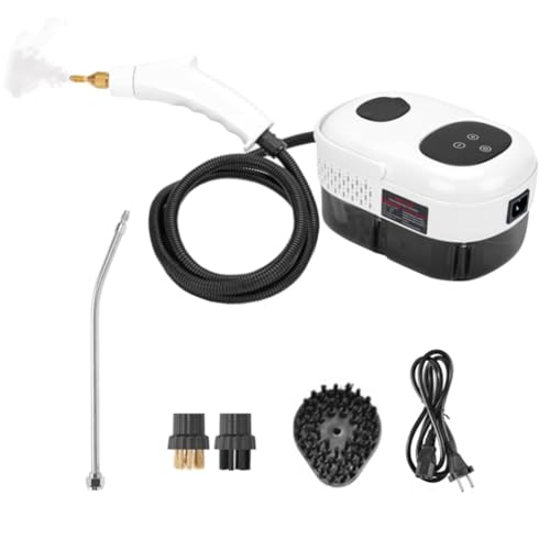 Eighosee Limpiador A Vapor Portátil Limpiador A Vapor 2500W Vaporizador de Alta Temperatura para Ventanas del Hogar, Cocina, Baño Enchufe Europeo B