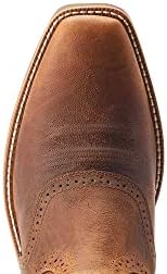 Ariat Mens Hybrid Roughstock Square Toe Western Boot Sorrel Crunch 9 Wide | Image 3