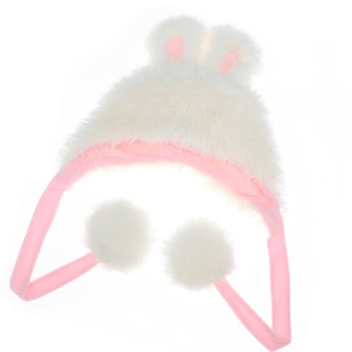 Rabbits Ears Hat Funny Plush Hat Unisex Animal Ears Flap Hat Softable Warm Hat for Winter Fashion