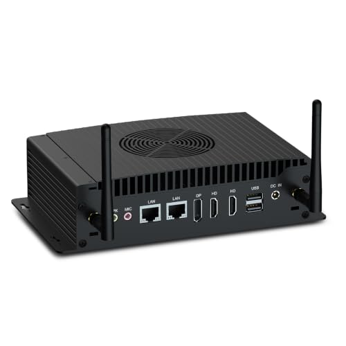 Image of WEIDIAN Mini Industrial PC Core i5 1235U 32GB RAM 512GB SSD, Win 11 Pro Mini Computer(Fan Cooling&Dustproof) Support Linux, 4K 2HD+DP, 2LAN, GPIO, 2COM RS232 /422 /485, 6USB WiFi6&BT5.2 Auto Power On