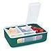 melii Snackle Box | 3 Compartment Divided Snack Container with Individual Lids, BPA-Free Food Storage for Travel, School & On-the-Go Snacks, Kids & Family Organizer (Hunter Pine)