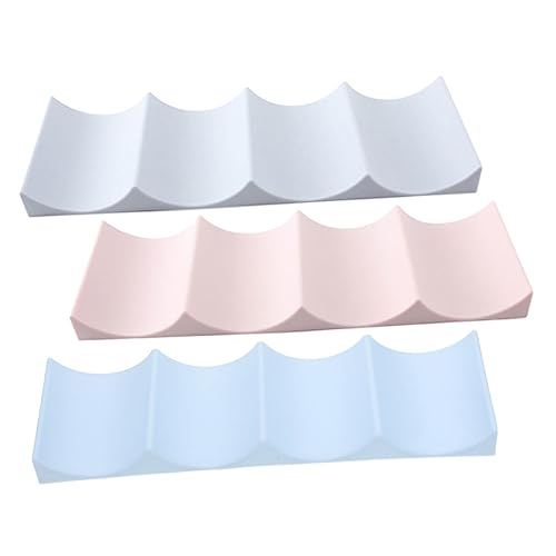 ZUNOXAZ 3 piezas Organizador de Botellas para Encimera y Nevera Soporte Apilable para Vino PP Resistente Colores Pastel Ahorro de Espacio y Decoración Práctica
