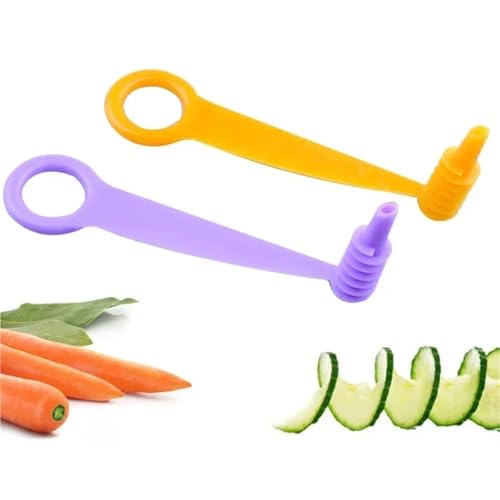 Cortador manual en espiral plástico para verduras miniatura 6