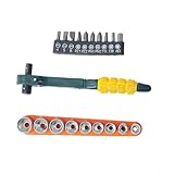 Légère et portable : ne pesant que 65 g avec des dimensions compactes de 15 x 5 x 3, cette mini clé à cliquet se glisse facilement dans les poches, les boîtes à outils et les tiroirs – emportez une fonctionnalité de qualité professionnelle n'importe où sans l'encombrement et le poids des clés traditionnelles.