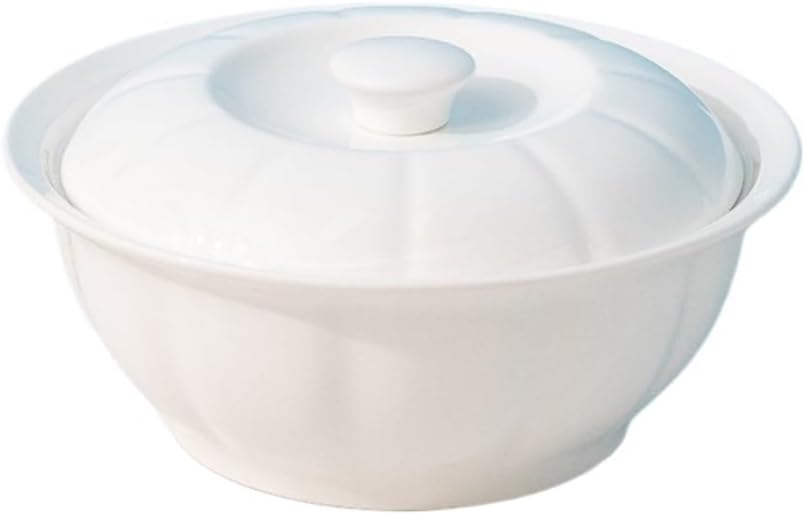 Serving Dishes Soup Bowl Household Large Creative Soup Basin with Lid Ceramic Large Soup Pot Tableware Dinner Bowls(1)