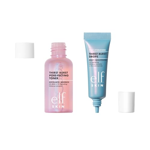 e.l.f. SKIN Thirst Burst Dew-O, Travel-Sized Skincare Set, Exfoliating Facial Toner & Hydrating Serum Drops, Gives Skin A Dewy, Bouncy Glow, Vegan & Cruelty-Free - Thumbnail 7
