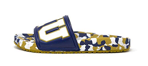 Hype Unisex Florida International University Slide Sandals - Gold & Blue3