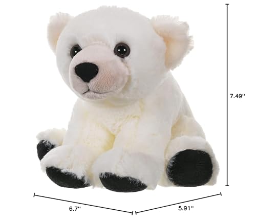 Wild Republic Polar Bear Baby Plush, Stuffed Animal, Plush Toy, Gifts for Kids, Cuddlekins 8 Inches - Image 6