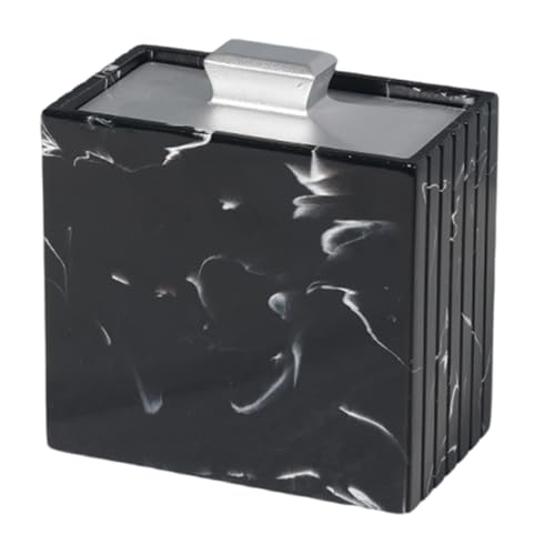 Distributeur de cure-dents marbré pour ranger table et bureau proprement - 2