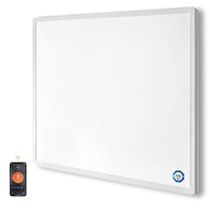 Hocosyme Infrarotheizung mit Smart Steuerung 1200 Watt, Infrarotheizung Wandmontage - 1-3 Min auf Betriebstemperatur bis 120 Grad - TÜV - WLAN App-Steuerung