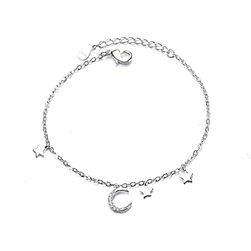 Bracelet étoile de lune pour femmes ajustable contre l'inconfort
