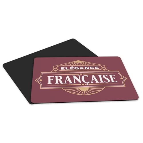 Dessous de table rouge luxe chic en caoutchouc grand format rétro