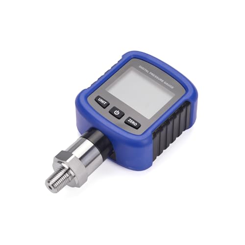 IMELBUFF 10000PSI Bluetooth Digital Hydraulic Pressure Gauge S281 High Precision 0.2% Accuracy Industrial Pressure Gauge, 1/4" NPT Thread, 330° Rotation, Phone App Connection