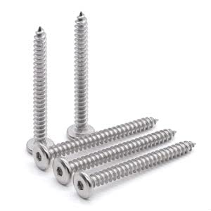 Vis autotaraudeuses M6 tête ronde Glvaner en acier inox anticorrosion pour meubles