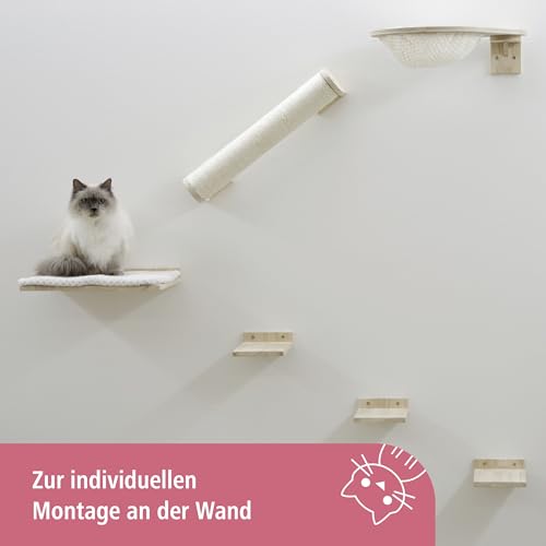 Katzen Kletterwand Kerbl Pet Rocky – 6-teiliges Set zur Wandmontage