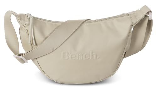 Bench Loft Girls Damen Crossbody Moon Bag Moon Umhängetasche Handtasche Schultertasche Crossbody-Tasche, natur/beige, 34 x 18 x 9 cm