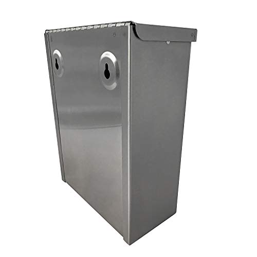 S.a.c. Socially Acceptable Containment Sanitary Napkin Receptacle, Surface Mount, Steel, Measures: 7 ½ “ W X 9 3/4 “ H X 4” D (Stainless Steel) #TOP4