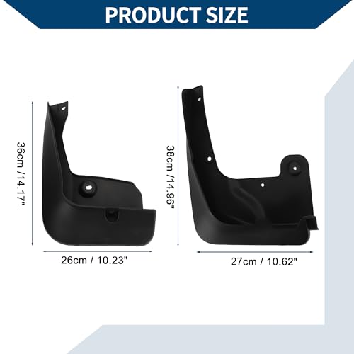 Image of Mud Flaps Splash Guards W /Mount Accessories for BMW X4 m Sport F26 2014-2018 Front and Rear Mud Guards 1 Set