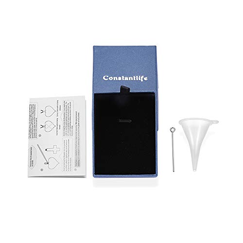 constantlife Cremation Jewelry Transparent Glass Tube Pendant Memorial Urn Necklaces for Ashes Funeral Keepsake for Human/Pets2
