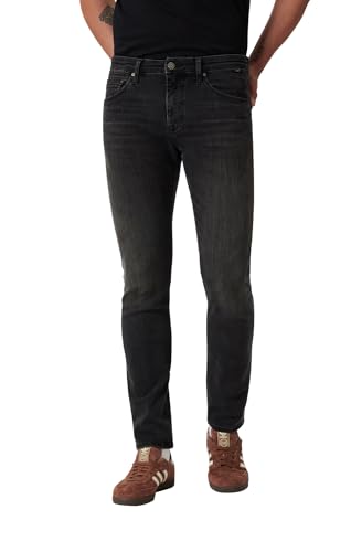 Mavi Men's Jake Mid Rise Skinny Leg Jeans, Smoke Austin, 32x32