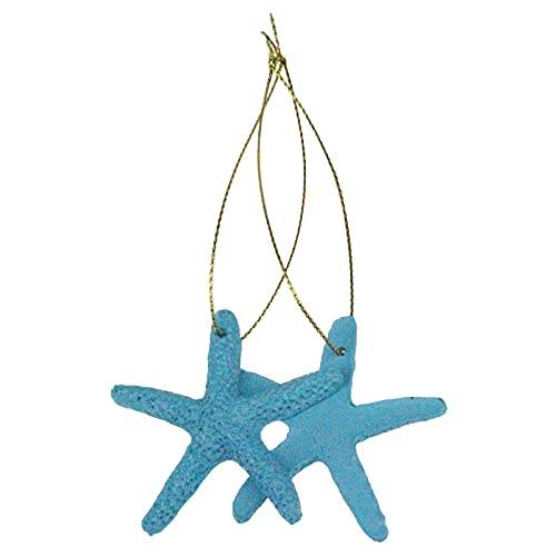30 Pieces Resin Starfish Seahorse Sanddollar Conch & Seashells Set With Rope For Christmas Tree Hanging Ornaments Beach Theme Wedding Home Decor & Diy Crafts (Blue) #TOP5