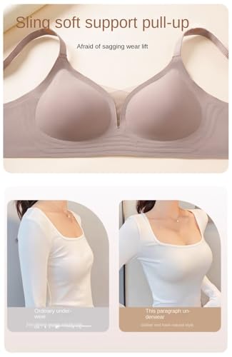 Brasier sin costuras con aro de acero UJHKAQVGT y cierre trasero para mujer 6