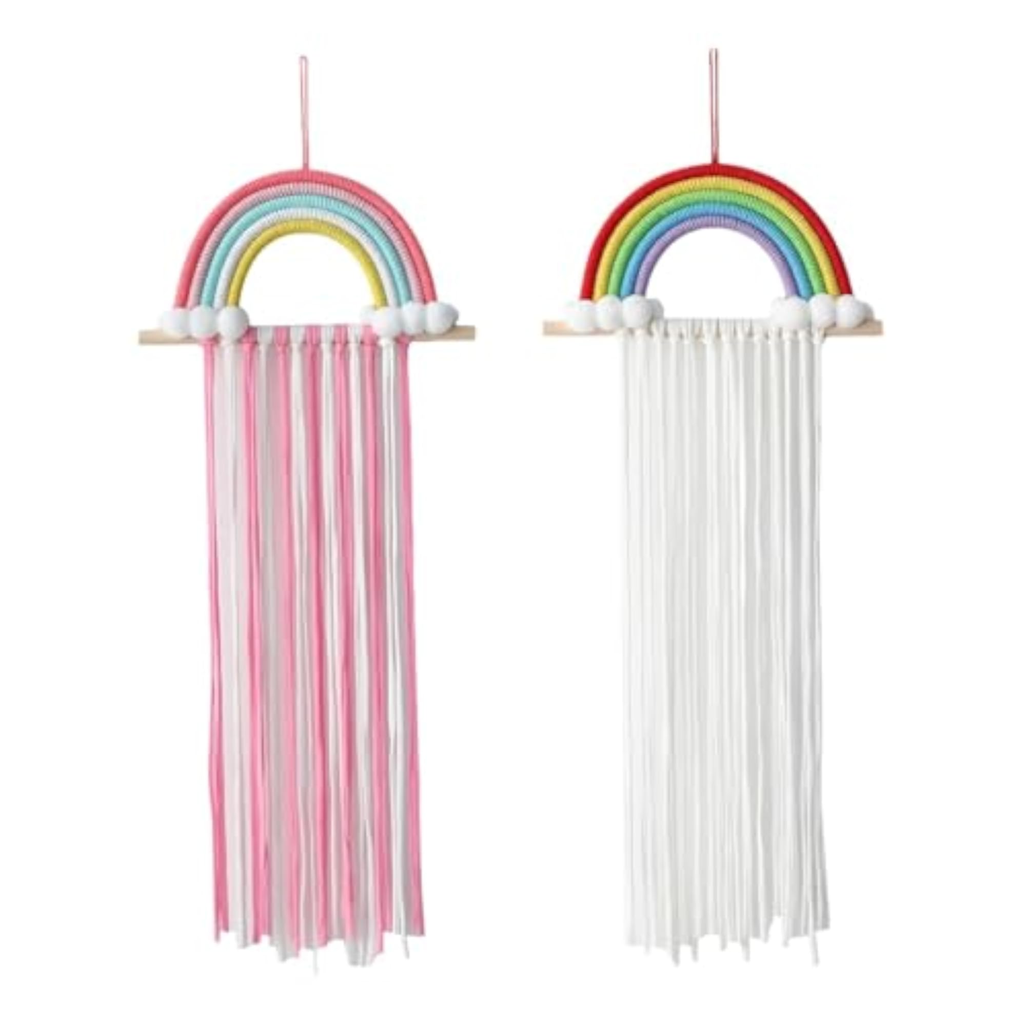 Macrame Bow Holder for Girls, Boho Hair Bow Organizer Gift