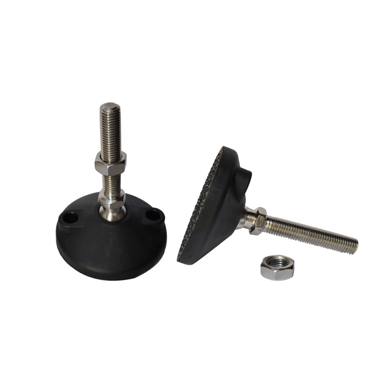 D80xM14x150mm M16x150mm M16x100mm M20x150mm Aluminum Profile hoof Joint Support Foot Cup Machine Screw Nylon Fixed Foot Cup CNC(M10x80)