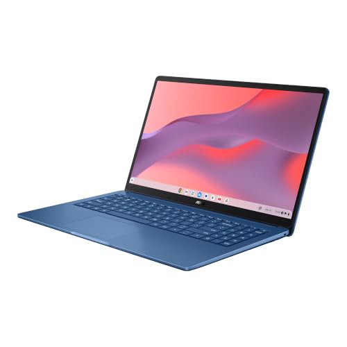 Image of ASUS Chromebook CX15 Laptop, 15.6 inch (1920 x 1080) FHD Display, Intel N50 Processor, 4GB LPDDR5 RAM, 128GB eMMC Storage, ChromeOS, Wi-Fi 6, Bluetooth, Forging Blue, TWE 64GB Micro SD Card