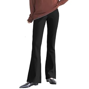 [神戸レタス] 裏起毛 スキニー レギンスパンツ レディース あったかパンツ スキニーパンツ レギパン ストレッチ [M1720] L フレア ブラック" 