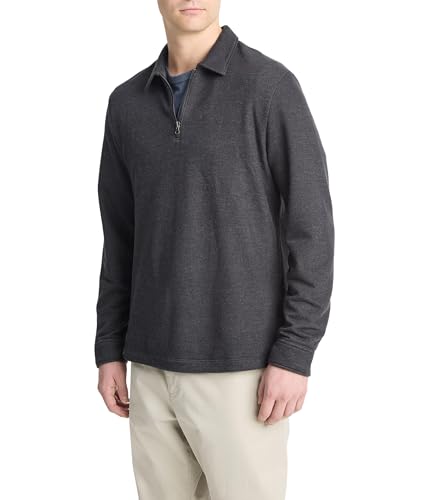 Polo Diagonal Terry 1/4 zippé homme pour éviter les sweats sans forme