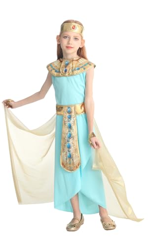 SKAYS Cleopatra Costume Egyptian Costume Girls Halloween Cos Cleopatra Kids Costume Set M