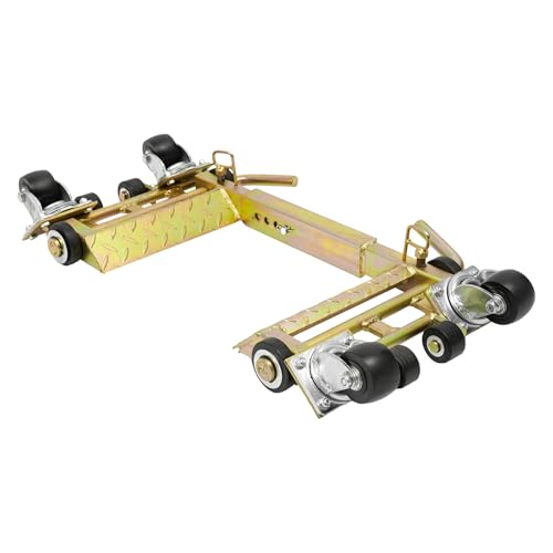 1T Hydraulic Car Wheel Dolly Heavy Duty Vehicle Positioning Jack with Wheel Wheel Vehicle Skates Positioning for Moving Cars Trucks Trailers Motorcycles