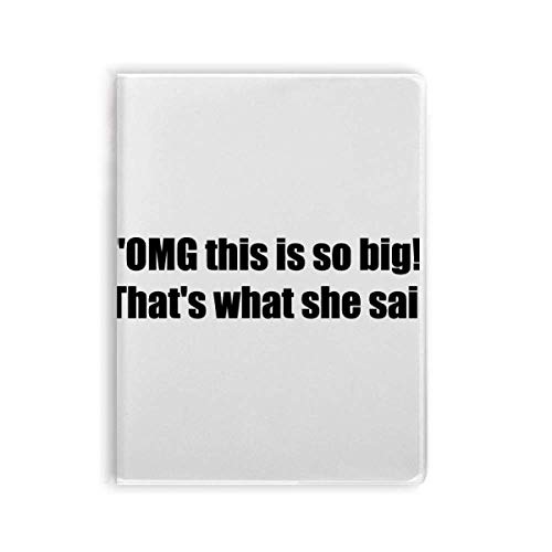 Journal This is So Big à couverture souple pour notes quotidiennes